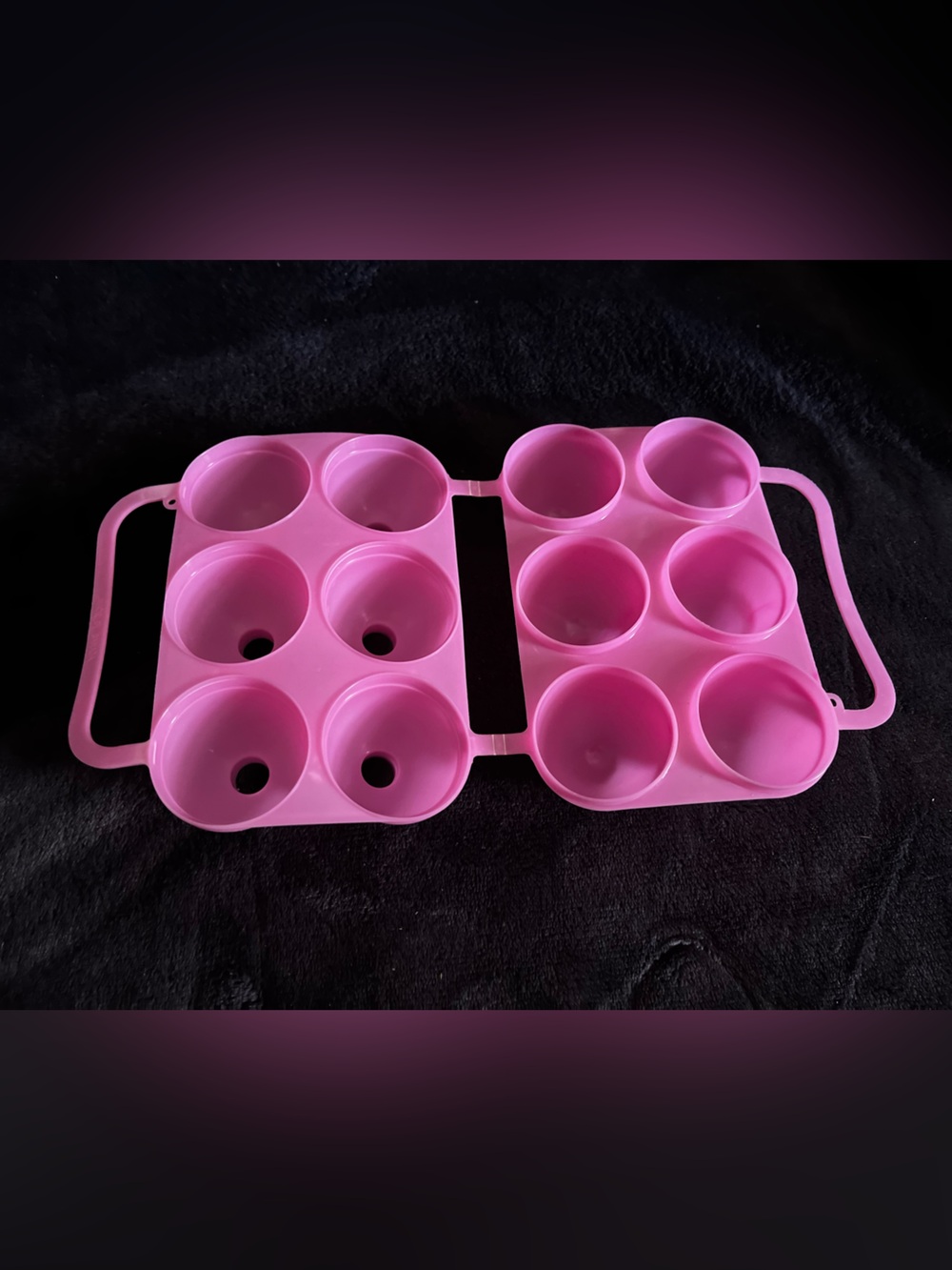 Vintage JELL-O Egg JIGGLERS Plastic Mold Pink 6 eggs